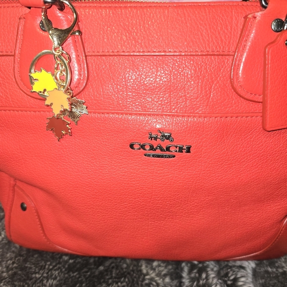 Euc Coach Mickie Leather Tote Bag With Strap - Picture 2 of 5